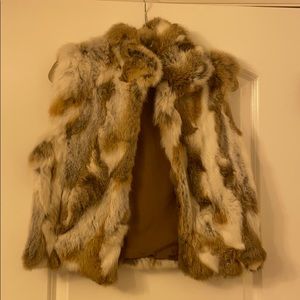 Real fur vest